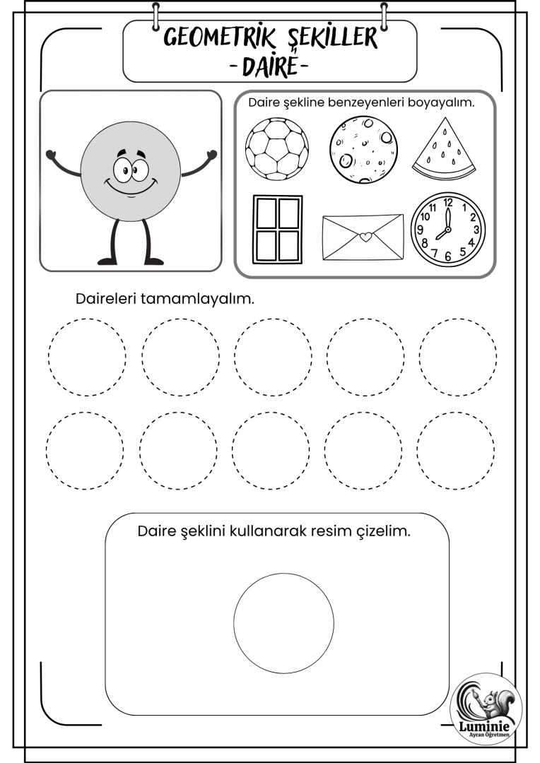 Şekiller Çalışma Sayfaları