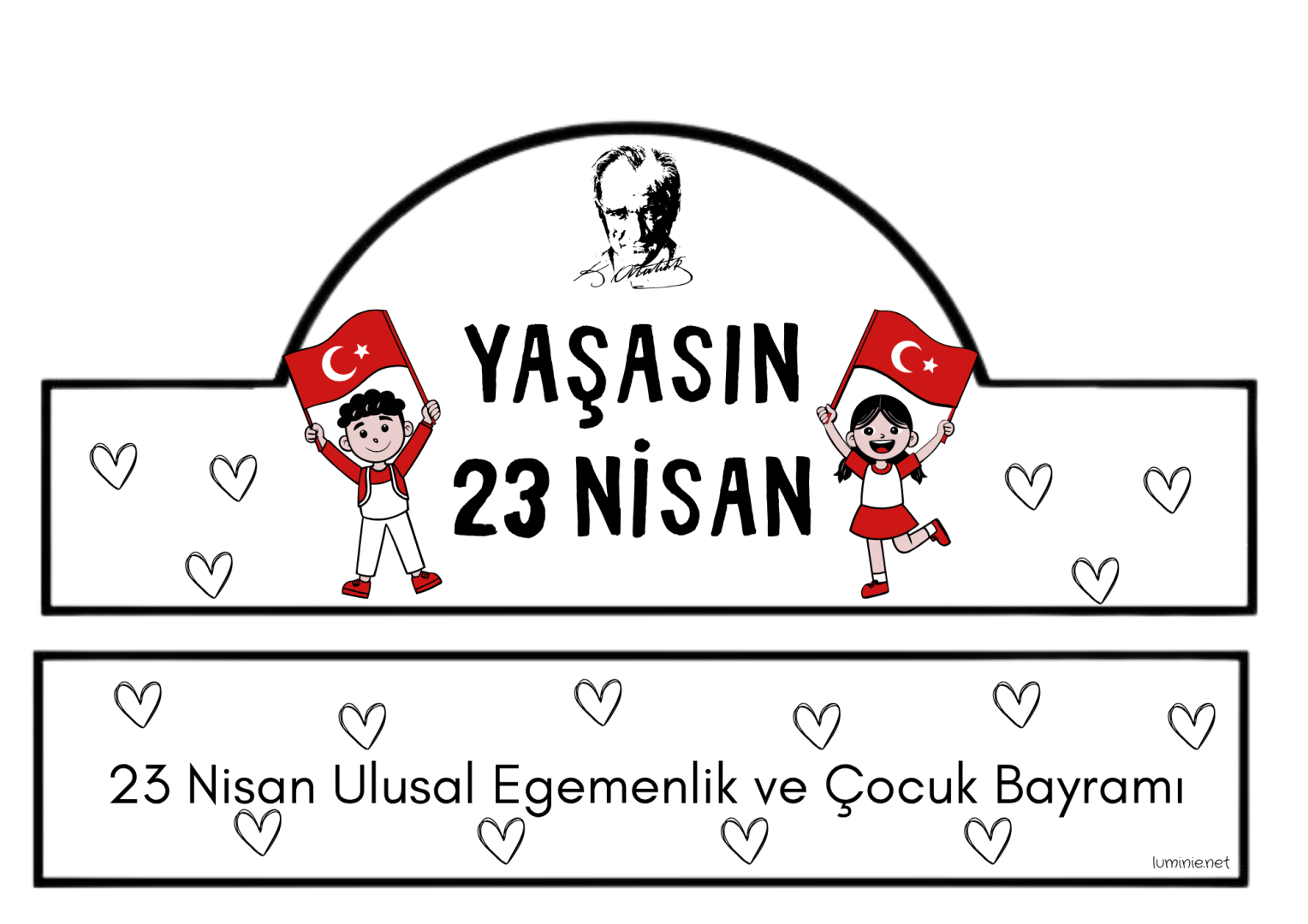 23 Nisan Ulusal Egemenlik ve Çocuk Bayramı  Taç ve Süs