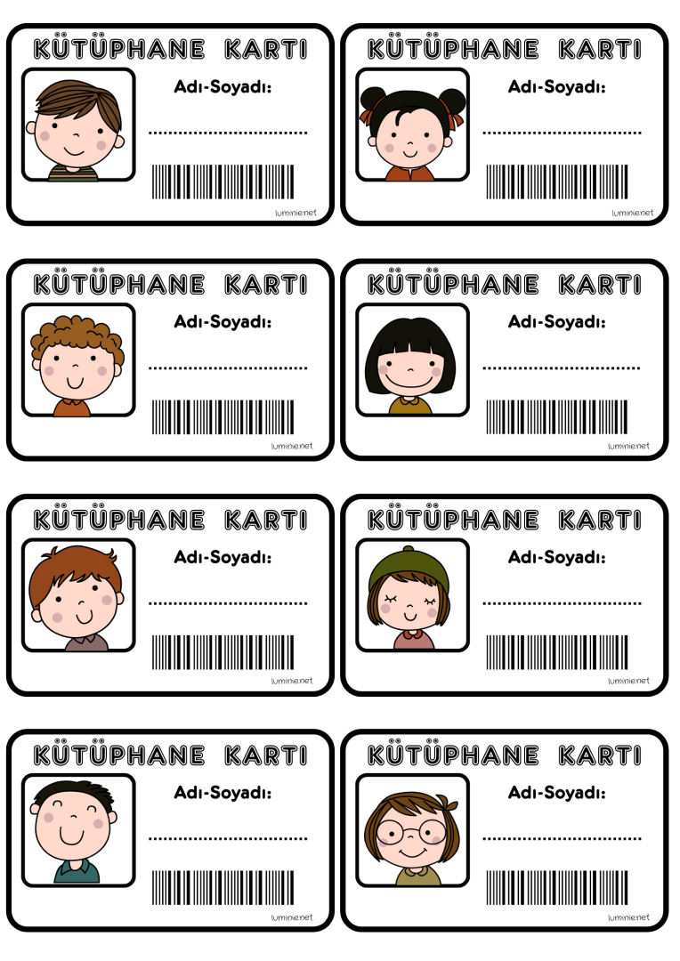 Kütüphane Haftası  Kütüphane Kartı ve Kitap Ayracı