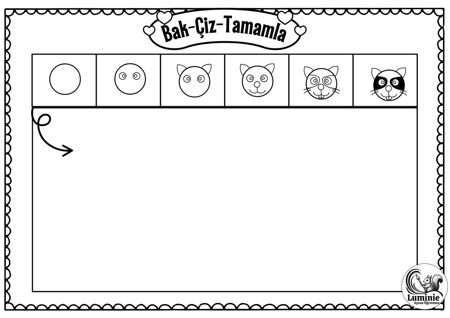 Bak - Çiz - Tamamla Etkinliği