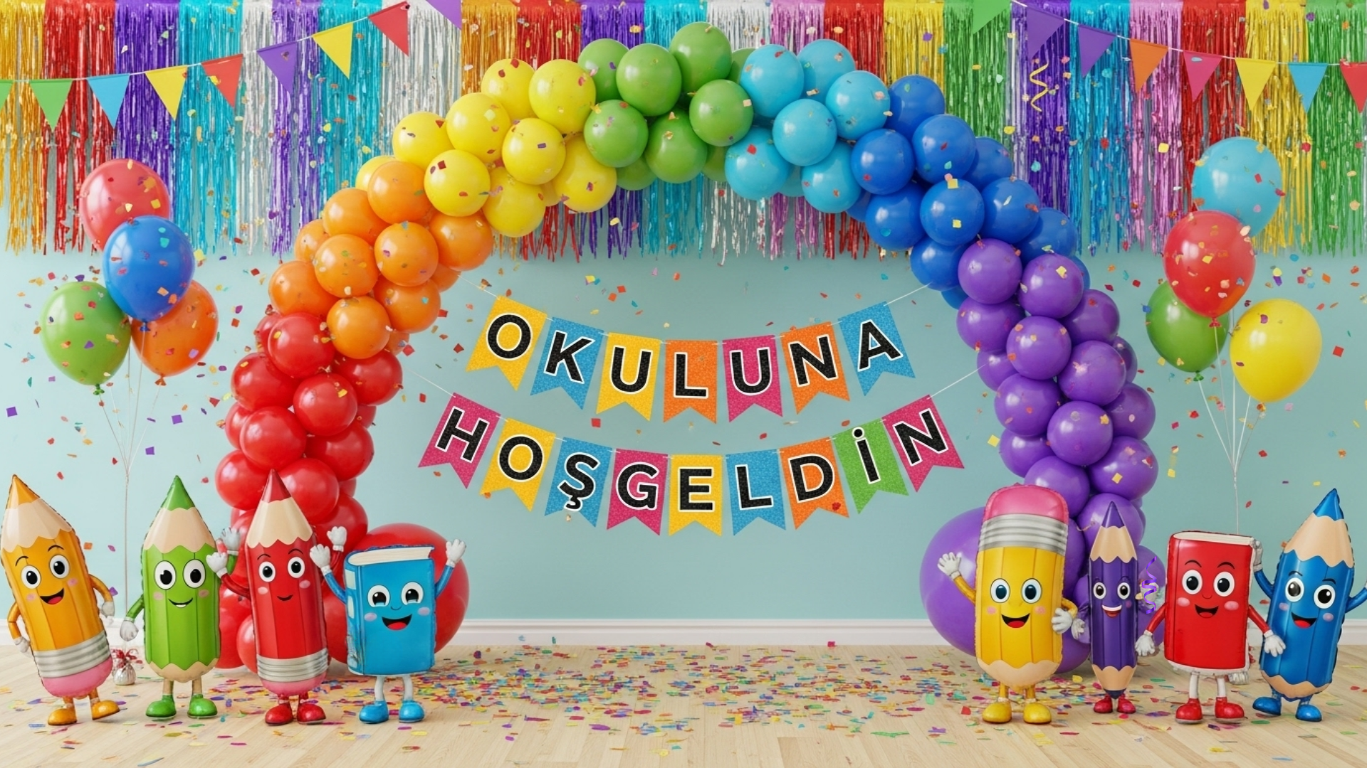 Okulda İlk Günüm Dijital Panolar