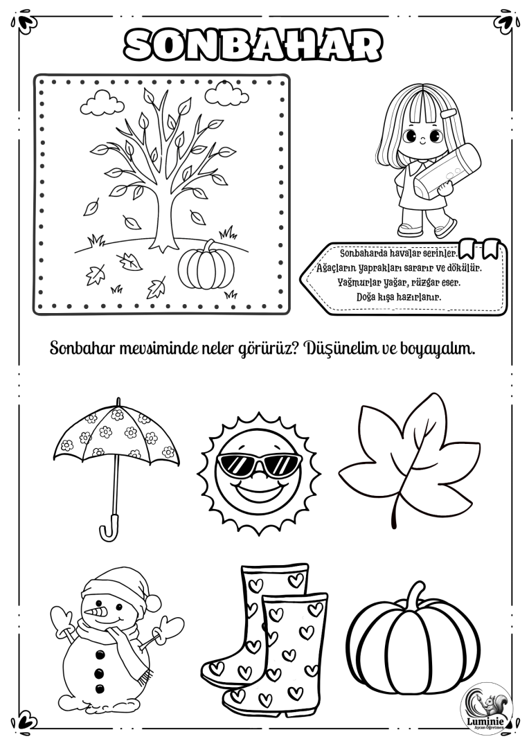 Sonbahar Çalışma Sayfası