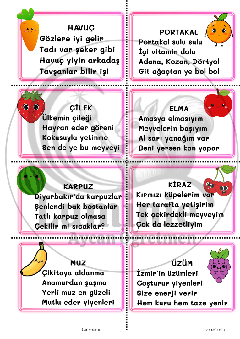 Yerli Malı  Haftası Tekerlemeler